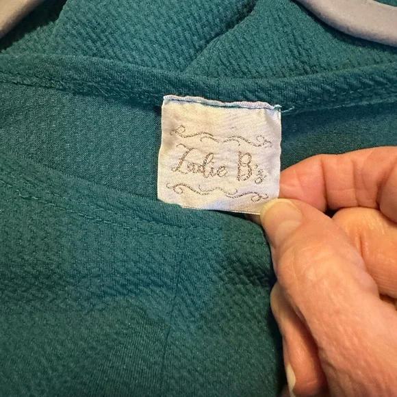 Zadie B’d Elegant Teal Dress - Picture 4 of 5